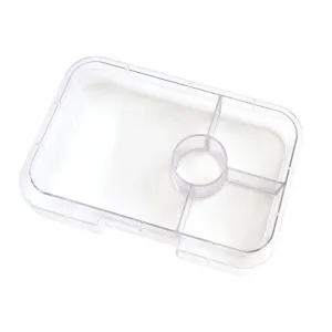 Yumbox Tapas 4 Compartment Tray - Clear