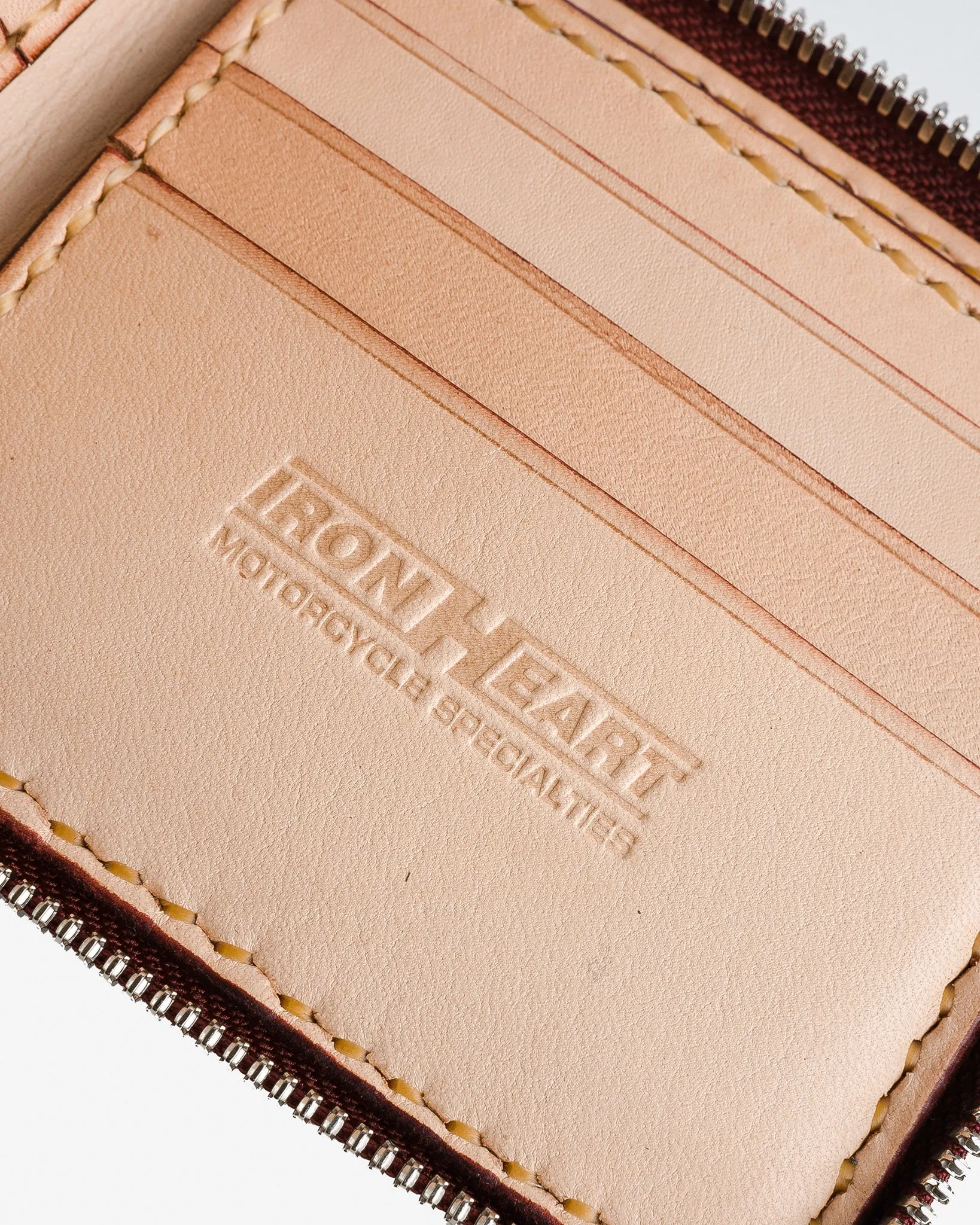 Zip-Secured Shell Cordovan Wallet - Oxblood