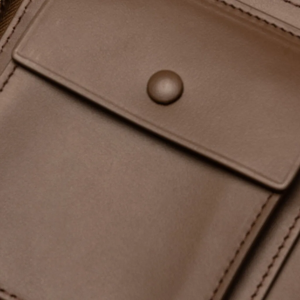 Zipped Wallet - Camel Brown
