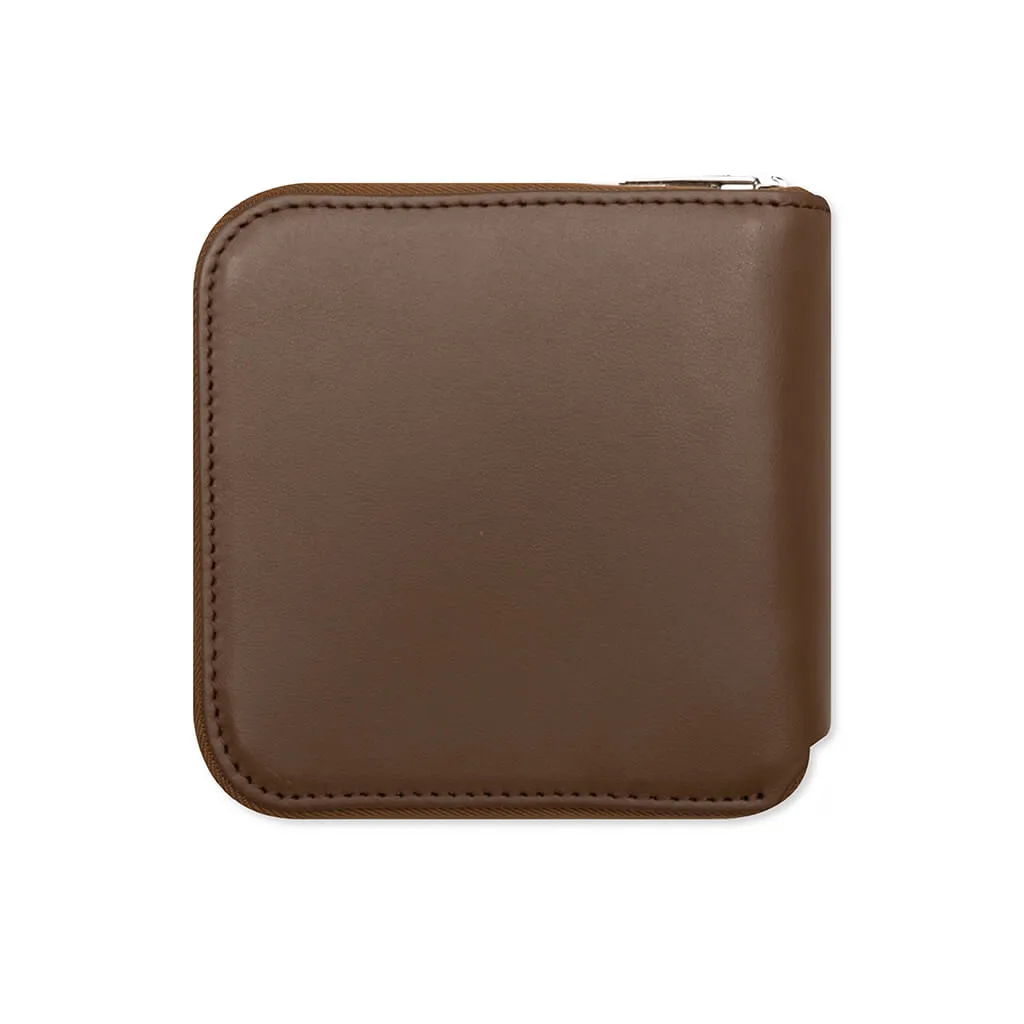 Zipped Wallet - Camel Brown