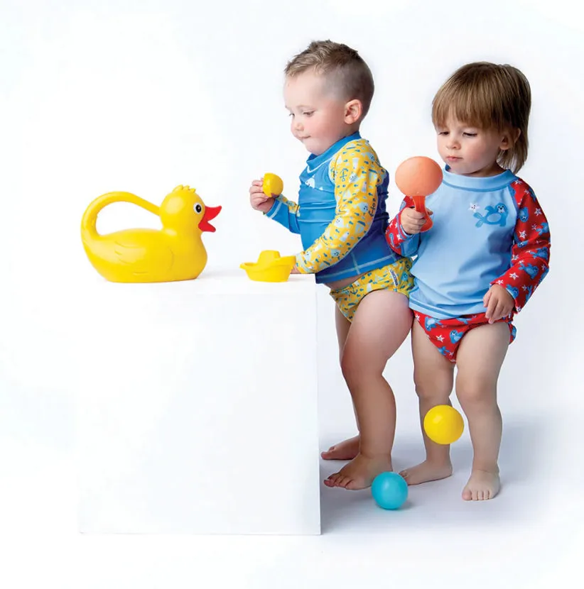Zoocchini - Rashguard Top & Swim Diaper Set - Whale